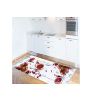 Rovigo Home Dijital Baskı Yıkanabilir Kaymaz Taban Mutfak Halısı RVG2074 (Bej)