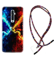 Oppo Reno 2Z 4 Lite 4 Pro 5 6 7 A31 Kılıf Boyun Asklı Rasta Silikon Red Blue Leon 1714