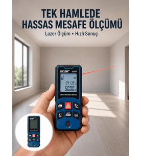 Lazer Metre 50 MT Hassas ve Hızlı Ölçüm Özellikli Yeni Nesil