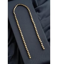 Hematit Doğal Taş Parlak Antik Sarı Piramit Kesim Çift Delik 8x4mm Dizi [AA]
