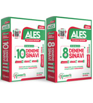 2024 ALES 10lu ve ALES 8li 2 Paket Deneme Sınavı Özgün Yeni Nesil Türkiye Geneli (Beyaz)