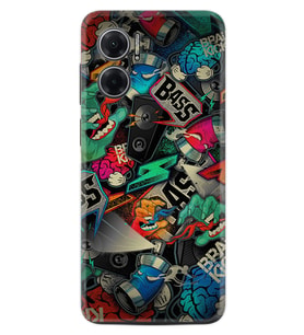 Xiaomi Redmi Note 11E Kılıf Resimli Desenli Silikon Platinium Series Bass 1886