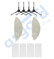 VİOMİ V5 – V5 PRO – ALPHA 2 PRO Uyumlu 4 Yan Fırça 4 Filtre 2 Mop PKT-iasgf0001021