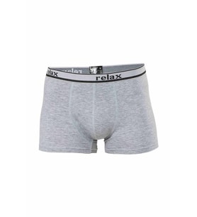 Relax Pamuklu Esnek Erkek Boxer Gri