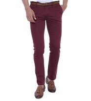 Cep Kapaklı Bordo Erkek Pantolon - Wessi