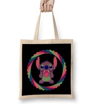 Stitch Retro Bez Çanta Uzun Saplı