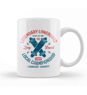 Legendary Longboard Championship Kupa Bardak Porselen