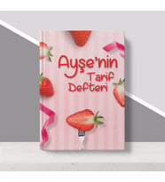 BK Gift Kişiye Özel İsimli Mutfak Tarif Defteri-17 (Beyaz)