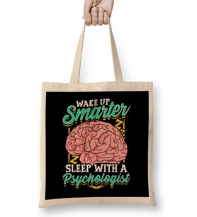 Funny Wake Up Smarter Sleep With A Psychologist Bez Çanta Uzun Saplı