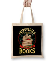 Cute Introverted But Willing To Discuss Books Bez Çanta Uzun Saplı