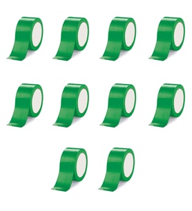 Omeyva Takviyeli Tamir Bandı - İzolasyon Onarım Çadır Bandı - Yeşil - 48 mm x 10 YRD - 10 Rulo