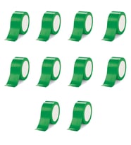 Omeyva Takviyeli Tamir Bandı - İzolasyon Onarım Çadır Bandı - Yeşil - 48 mm x 10 YRD - 10 Rulo