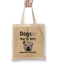 Funny Dog Lover Gift For Women Men Bez Çanta Uzun Saplı