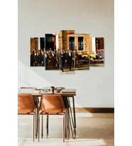 Atatürk TBMM 5 Parçalı Mdf Tablo