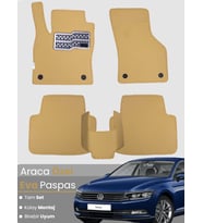 Volkswagen Passat B8 (2015-2019) Uyumlu EVA Paspas Tam Set–Araca Özel,Su Geçirmez,Hızlı Montaj