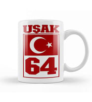 64 Uşak Kupa Bardak Porselen