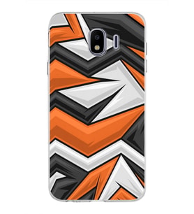 Samsung Galaxy J4 Kapak  Grafiti Tasarımlı Şeffaf Silikon Kılıf