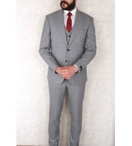 Jan Carlucci Slimfit Yelekli Drop 6 Takım-Gri