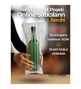 21x40 cm 50 adet Havalı Kargo Poşeti Airbag/Airbed/Airpack/Airpak Ambalaj