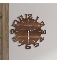 BK Gift Kişiye Özel İsimli Dekoratif 45cm Ahşap Duvar Saati-13 , Ev hediyesi , Arkadaşa Hediye , Sevgiliye Hediye
