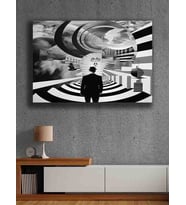 Koç stüdyo Modern tasarım kanvas tablo 50x70 (Çok Renkli)