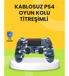 Northcity PS4 Kablosuz Oyun Kolu - Ergonomik Çift Titreşimli, 10 Metre Menzil ve Uzun Pil Ömrü