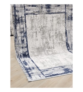 ARTEMİS MURANO 09161B GRİ LACİVERT HALI 160X230 ÖLÇÜ (Krem)