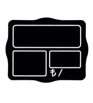 Pvc Yazılıp Silinebilen Siyah Fiyat Etiketi Küçük Kare 7x9,5cm 10 Adet