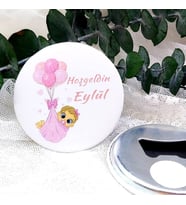 15 Adet Balonlu Uçan Kız Bebek Açacak Magnet Hediyelik-