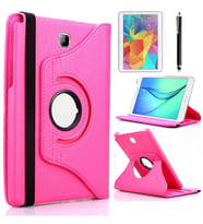 Galaxy Tab A T580 10.1 Fuchsia Dönebilen Standlı Kılıf (Koyu Pembe)