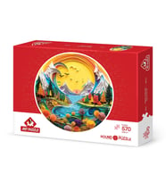 Art Puzzle Kağıttan Manzara 570 Parça Round Puzzle