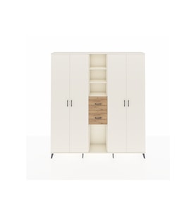 Arges Dolap 15 Raflı 2 Çekmeceli 4 Kapaklı 220x30x243 Aytaşı-Aytaşı/Çam