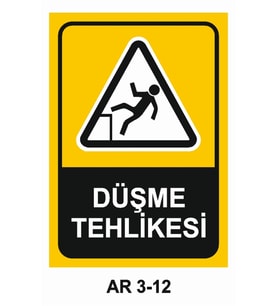 İŞ GÜVENLİĞİ UYARI LEVHASI 1 ADET PVC 21 X 29CM