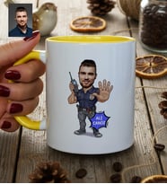 Kişiye Özel Karikatürlü Özel Güvenlik Kupa Bardak Doğum Günü Hediyesi