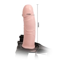 River World Men's 17 Cm İçi Boş Belden Bağlamalı Titreşimli Protez Penis