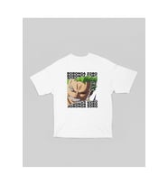 Tasarım Roronoa Zoro One Piece Baskılı Unisex Oversize Anime Dizi Karakter Tişört