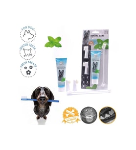 M-PETS KÖPEKLER İÇİN NANELİ DİŞ MACUNU+FIRÇA SETİ