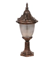 AVONNI BSU-68056-BKR-M1-K Kahverengi Boyalı Dış Mekan Aydınlatma E27 Aluminyum Polikarbon Cam 26cm