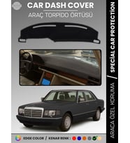 MERCEDES S CLASS W126 (1979-1991) Torpido Örtüsü Premium Kalite Torpido Koruma Özel Kesim UV Koruma