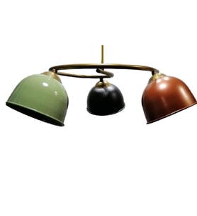 MYLİGHTS  RENKLİ METAL SARKIT AVİZE  ÜÇLÜ AVİZE (Çok Renkli)