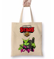 Brawl Stars Virüs 8 Bit Bez Çanta Uzun Saplı
