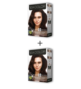 2X2 Tüp Krem Saç Boyası Seti Açık Kahve No:5.0