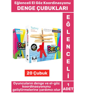 Premium Eğitici El Göz Koordinasyonu Denge Görsel Algı Geliştirici Eğlenceli Oyun DENGE ÇUBUKLARI