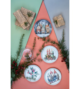 Kütahya Porselen Kütahya Porselen Festive 4 Parça 15 cm Tabak