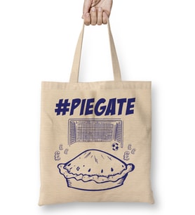 Football Hashtag Piegate Goal Bez Çanta Uzun Saplı