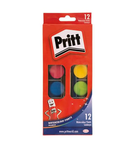 Pritt Suluboya 12 Renk Büyük Tablet 