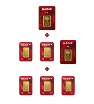 Nadir Gold 24 Ayar 15 Gram Külçe Altın (2 Adet 5 Gram Külçe Altın + 5 Adet 1 Gram Külçe Altın )