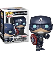 Funko Pop! Marvel: Avengers Oyunu - Kaptan Amerika (Stark Tech Suit)" (Krem)