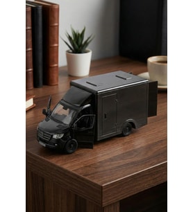 Mercedes-Benz Sprinter 1:48 Ölçek Çek Bırak Metal Kargo Kamyoneti Oyuncak Araba 14 cm
