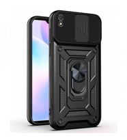 Kızaklı Tank Kılıf Xiaomi Redmi 9A Siyah